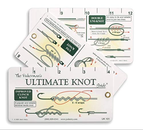 9780922273034: Fisherman's Ultimate Knot Guide | Best Fishing Knots on a Waterproof Fold Out Ruler