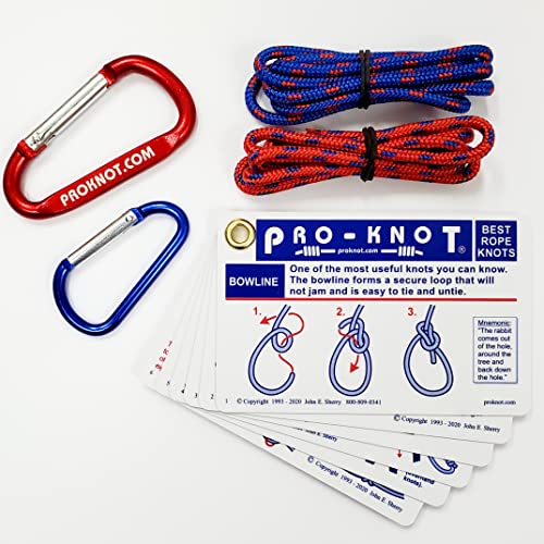 Knot Tying Kit  Pro-Knot Best Rope Knot Cards, two practice cords and a  carabiner - John E. Sherry: 9780922273294 - AbeBooks