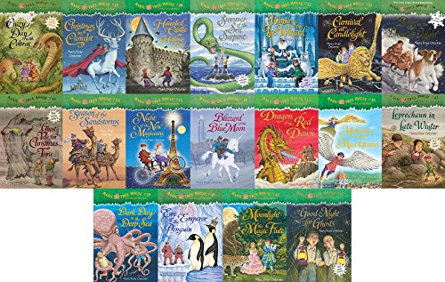 Stock image for 18 Books: Magic Tree House Merlin Mission Collection Books 29 - 46 Christmas in Camelot, Haunted Castle on Hallow's Eve, Summer of the Sea Serpent, Winter of the Ice Wizard, Carnival at Candlelight, Season of the Sandstorms + 12 More for sale by Big Bill's Books