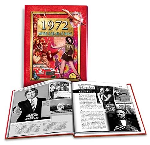 Stock image for 1972 What A Year It Was: 50th Perfect Birthday or Wedding Anniversary Hardcover Coffee Table Book for sale by Goodwill Books