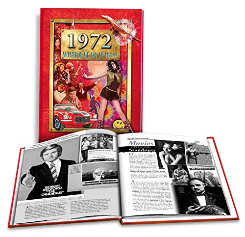 Stock image for 1972 What A Year It Was: 50th Perfect Birthday or Wedding Anniversary Hardcover Coffee Table Book for sale by Better World Books