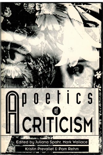 Stock image for A Poetics of Criticism for sale by Harry Alter