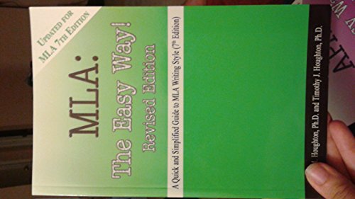 Beispielbild fr MLA: The Easy Way! [Updated for MLA 7th Edition] zum Verkauf von SecondSale