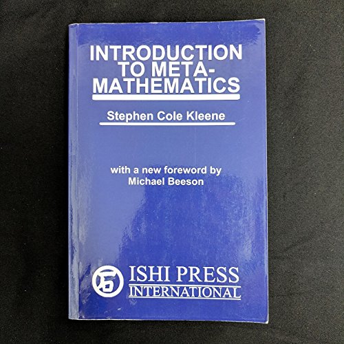 Beispielbild fr Introduction to Metamathematics zum Verkauf von Books From California