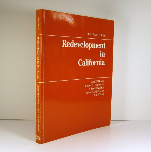 Stock image for Redevelopment in California, 1991/With 1993 Supplement for sale by dsmbooks