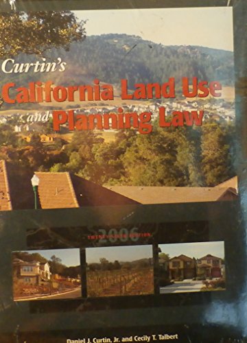 Beispielbild fr Curtin's California Land Use And Planning Law zum Verkauf von ThriftBooks-Dallas