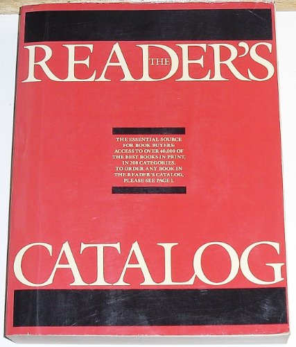 9780924322006: The Reader's Catalog: An Annotated Selection of More Than 40,000 of the Best Books in Print in 208 Categories