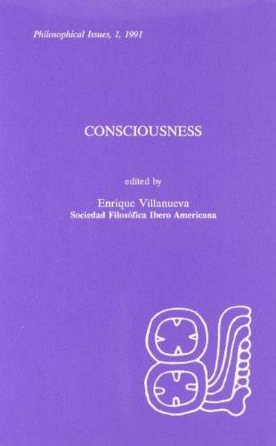 9780924922015: Consciousness (Philosophical Issues Series No 1)