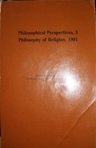 Beispielbild fr Philosophical Perspectives Vol. 5 : Philosophy of Religion, 1991 zum Verkauf von Better World Books