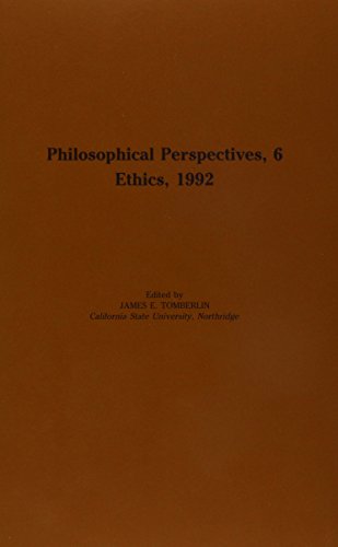 9780924922084: Philosophical Perspectives: Ethics, 1992: 006