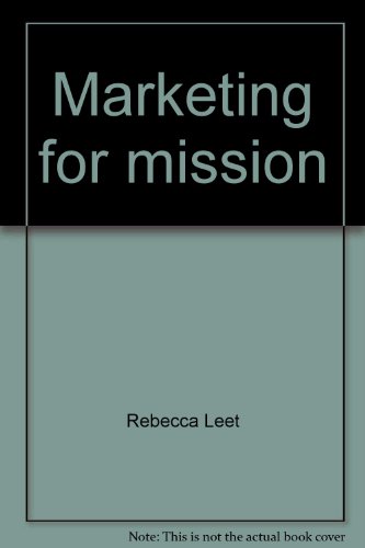 Beispielbild fr Marketing for mission (NCNB strategic issues series booklet) zum Verkauf von Wonder Book