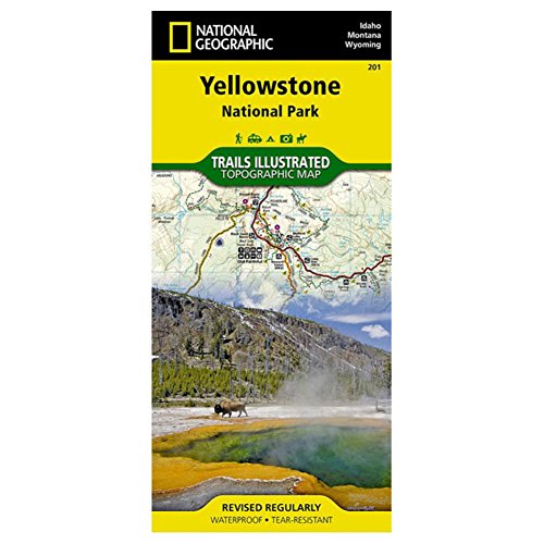 9780925873019: National Geographic Yellowstone National Park Wyoming/Montana, USA: Trails Illustrated Topo Map