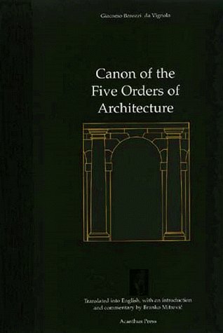 Imagen de archivo de Canon of the Five Orders of Architecture a la venta por AwesomeBooks