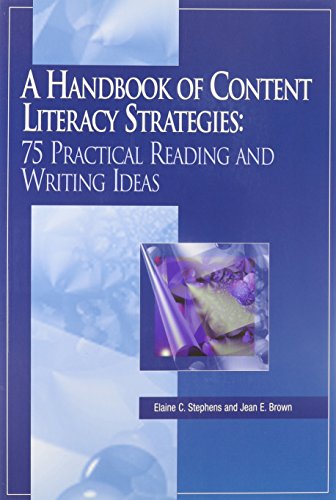 9780926842960: A Handbook of Content Literacy Strategies: 75 Practical Reading and Writing Ideas
