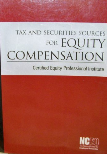 Imagen de archivo de Tax Securities Sources for Equity Compensation a la venta por HPB-Red