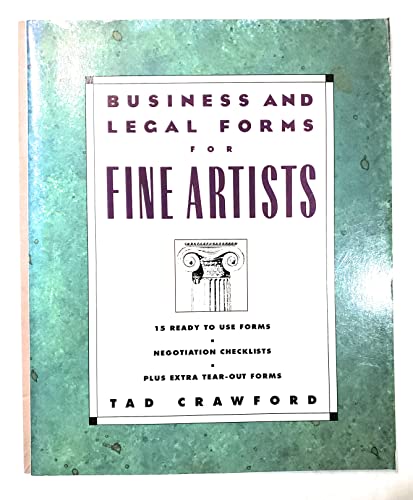 Imagen de archivo de Business and Legal Forms for Fine Artists a la venta por Better World Books: West