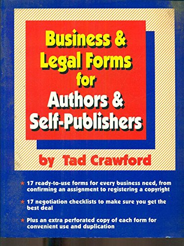 Beispielbild fr Business & Legal Forms for Authors and Self-Publishers zum Verkauf von Wonder Book