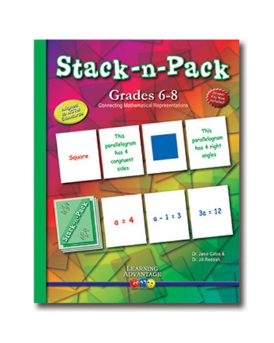 Imagen de archivo de Stack-n-Pack: Connecting Mathematical Representations, Grades 6-8 by Janie Cates (2006-09-15) a la venta por HPB-Red