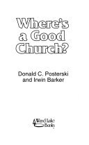 Beispielbild fr Where's a Good Church zum Verkauf von Christian Book And Music - Victoria