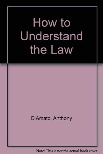 Beispielbild fr How to Understand the Law zum Verkauf von Half Price Books Inc.