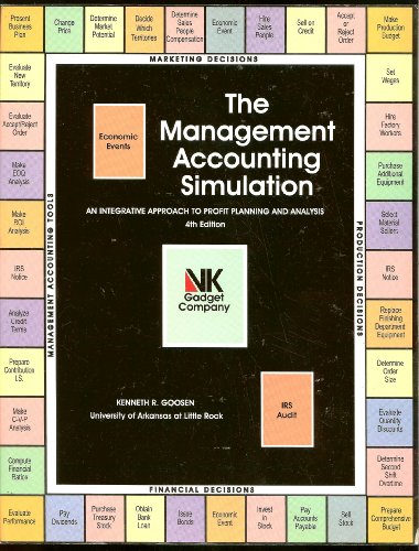 9780929332079: The Management Accounting Simulation: AN INTEGRATED APPROACH TO PROFIT PLANNING AND ANALYSIS