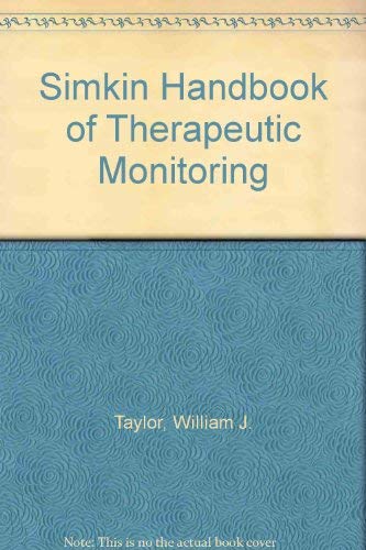 Imagen de archivo de Simkin Handbook of Therapeutic Monitoring a la venta por HPB-Red