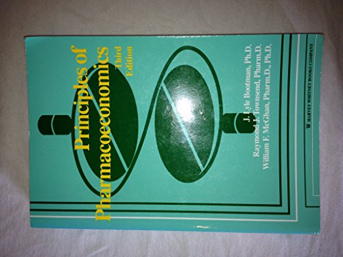 Imagen de archivo de Principles of Pharmacoeconomics a la venta por Better World Books