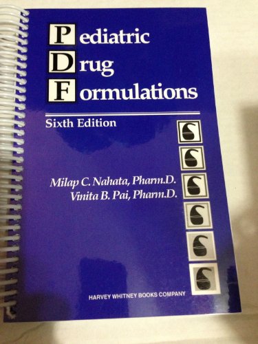 9780929375328: Pediatric Drug Formulations