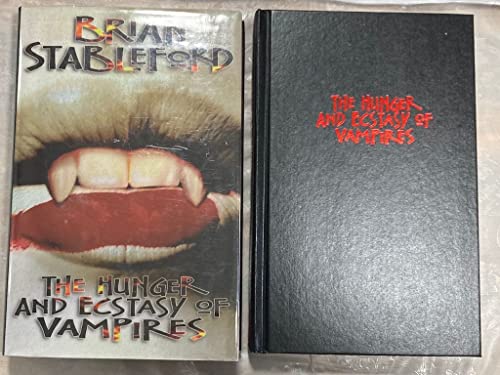 Imagen de archivo de The Hunger and Ecstasy of Vampires a la venta por Better World Books