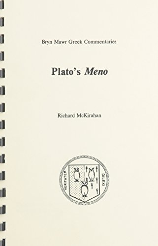 Imagen de archivo de PLATO'S MENO (2 VOUMES) (GREEK E a la venta por BennettBooksLtd