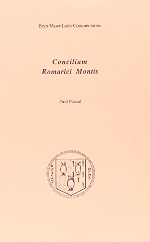 Beispielbild fr Concilium Romarici Montis zum Verkauf von Blackwell's