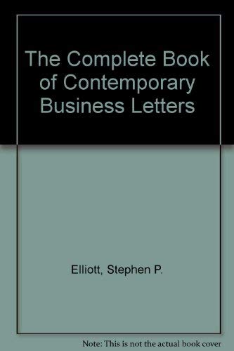 9780929543000: The Complete Book of Contemporary Business Letters