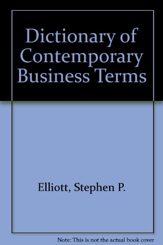 Beispielbild fr Dictionary of Contemporary Business Terms zum Verkauf von HPB-Diamond