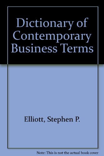 Stock image for Dictionary of Contemporary Business Terms for sale by HPB-Diamond