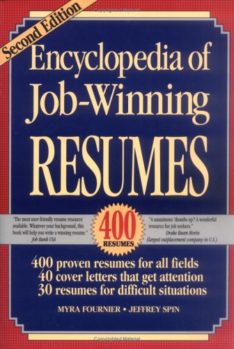 Beispielbild fr Encyclopedia of Job-Winning Resumes zum Verkauf von Wonder Book