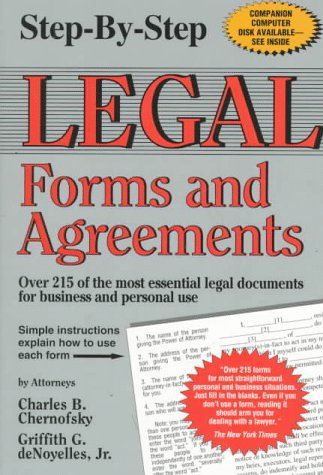 Beispielbild fr Step-By-Step Legal Forms and Agreements zum Verkauf von Wonder Book