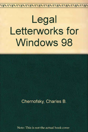 9780929543574: Legal Letterworks for Windows 98