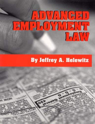 Imagen de archivo de Advanced Employment Law a la venta por Better World Books