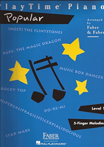 Imagen de archivo de Playtime Piano Popular Level One Five Finger Melodies a la venta por Your Online Bookstore
