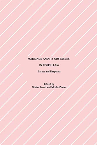Imagen de archivo de Marriage and Its Obstacles in Jewish Law: Essays and Responsa (Progressive Halakhah, 8) a la venta por HPB Inc.