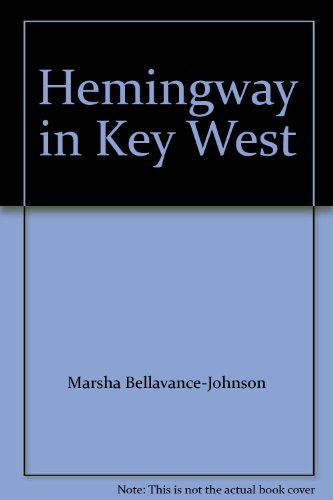 Beispielbild fr Hemingway in Key West zum Verkauf von Wellfleet Books