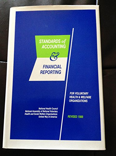 Stock image for Standards of Accounting and Financial Reporting for Voluntary Health and Welfare Organizations for sale by Bingo Used Books