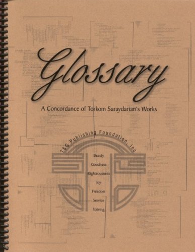 9780929874821: Glossary: A Concordance of Torkom Saraydarian's Works