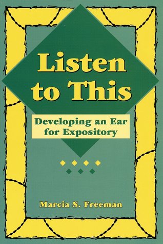 Beispielbild fr Listen to This: Developing an Ear for Expository (Maupin House) zum Verkauf von SecondSale