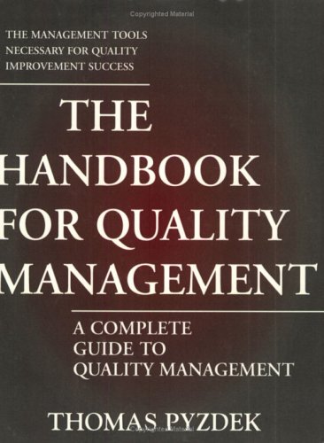 9780930011895: The Handbook for Quality Management