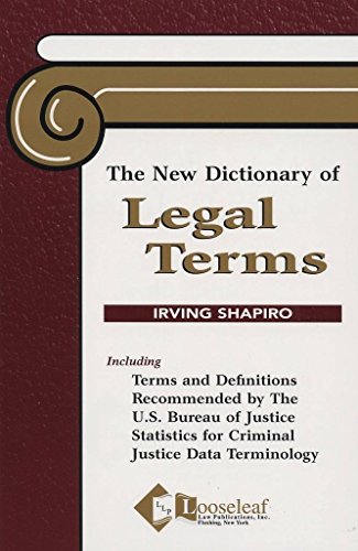 Beispielbild fr New Dictionary of Legal Terms zum Verkauf von Bulk Book Warehouse