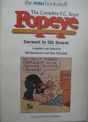 Beispielbild fr Complete E.C. Segar Popeye, Sundays, 1934-36 (Volume Three) zum Verkauf von Memories Lost and Found