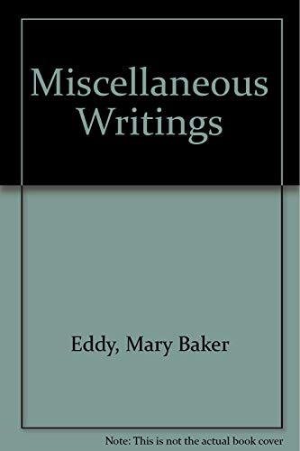 9780930227180: Miscellaneous Writings