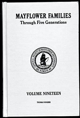 Beispielbild fr Mayflower Families: Through Five Generations (Volume 19- Thomas Rogers) zum Verkauf von Kellogg Creek Books