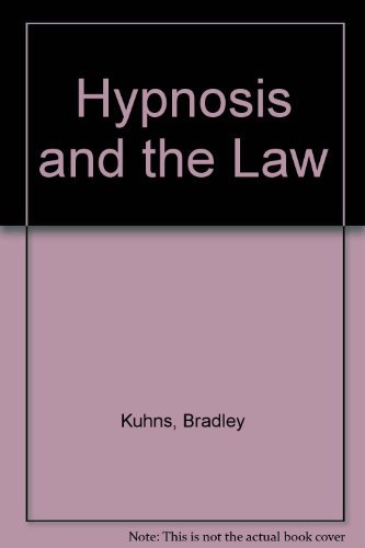 Imagen de archivo de Hypnosis and the Law a la venta por Bingo Used Books